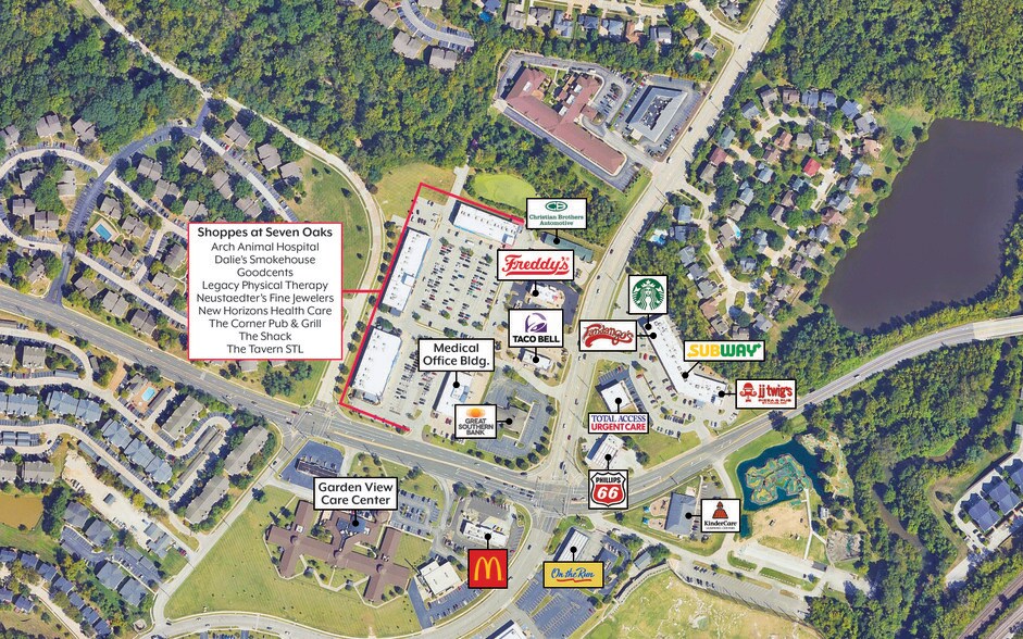 2934-2968 Dougherty Ferry Rd, Saint Louis, MO à louer - Photo du bâtiment - Image 2 de 9