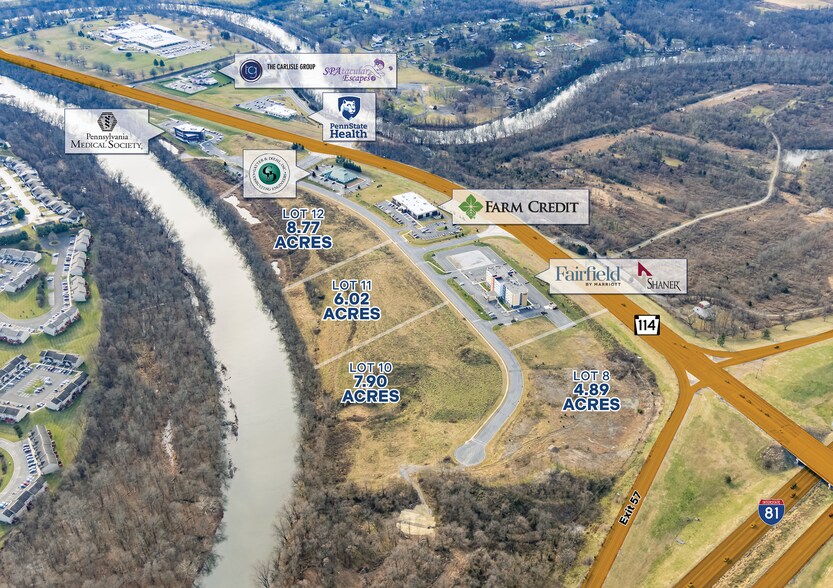 600 Winding Creek Blvd, Mechanicsburg, PA à vendre - Aérien - Image 2 de 3