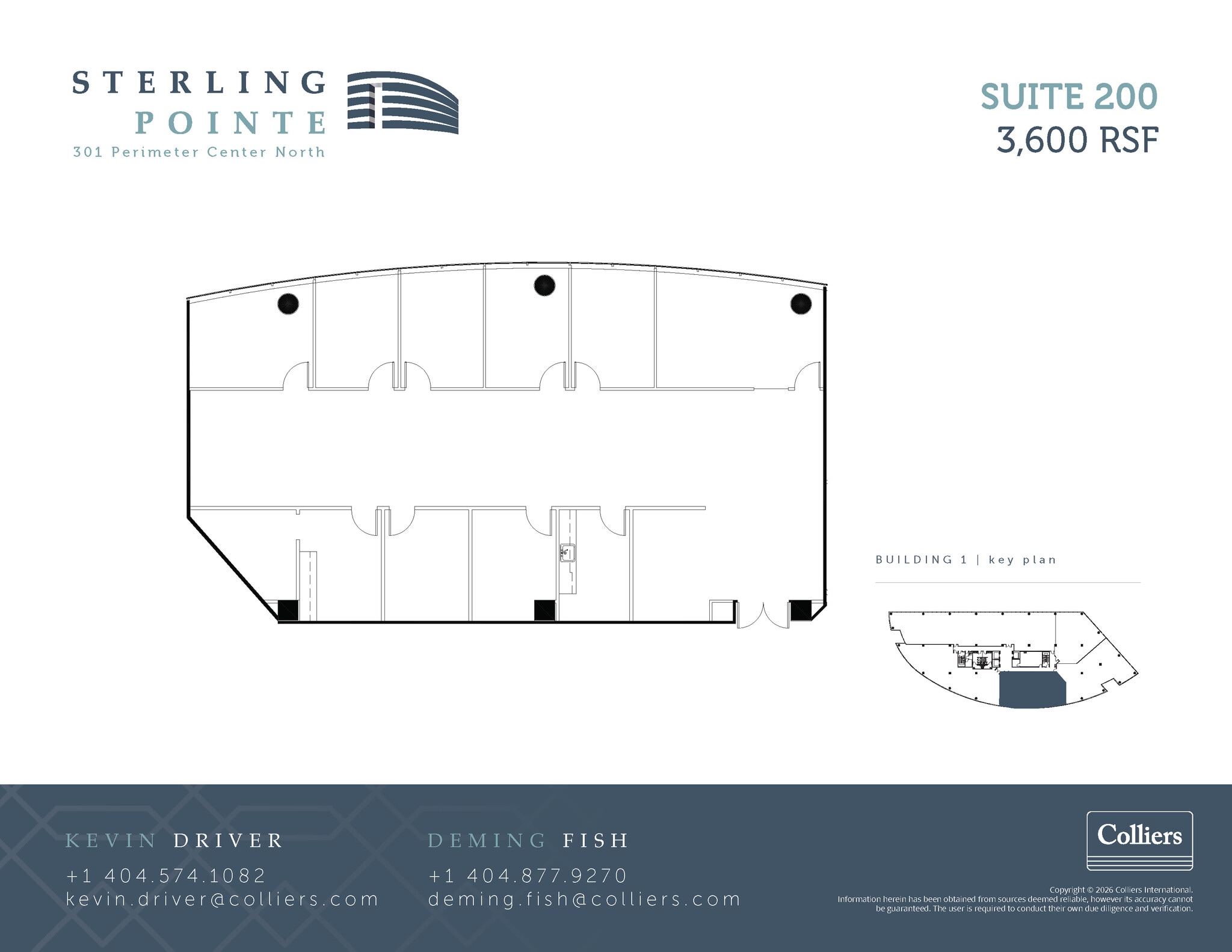 301 Perimeter Ctr N, Atlanta, GA à louer Plan d’étage- Image 1 de 1