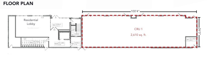 174 Provencher Blvd, Winnipeg, MB for lease Floor Plan- Image 1 of 2