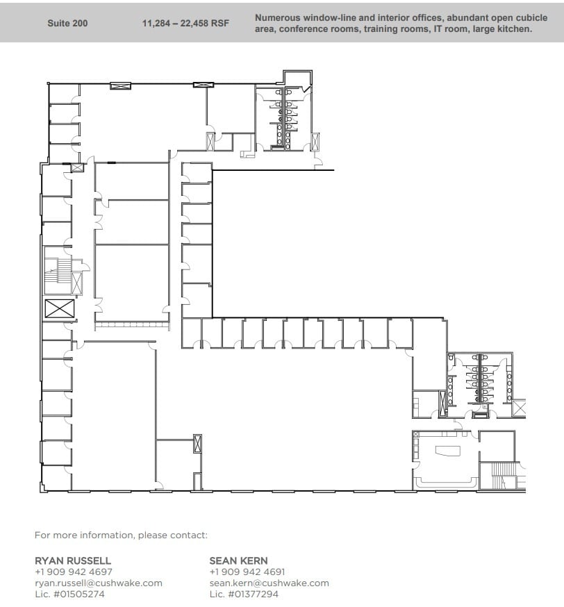 2100 E Route 66, Glendora, CA à louer Plan d’étage- Image 1 de 1