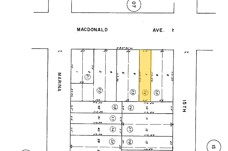 1424 MacDonald Ave, Richmond, CA for sale Plat Map- Image 1 of 2