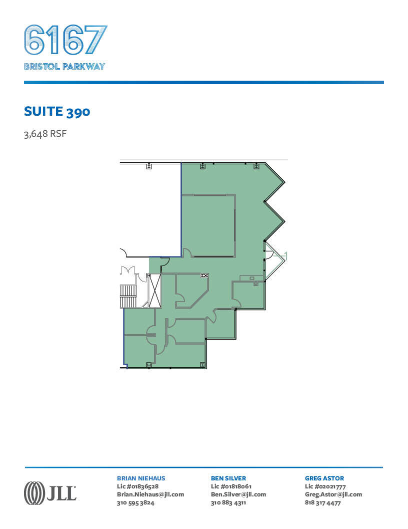 6167 Bristol Pky, Culver City, CA à louer Plan d’étage- Image 1 de 1