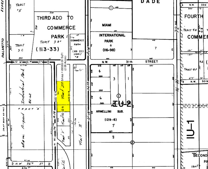 3011 NW 75th Ave, Miami, FL à louer - Plan cadastral - Image 3 de 10