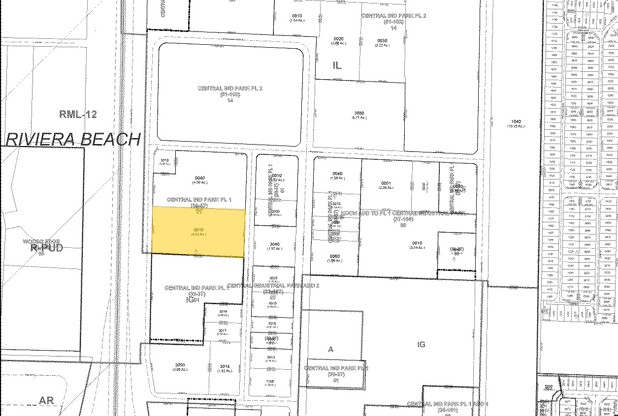 7656 Byron Dr, Riviera Beach, FL à louer Plan cadastral- Image 1 de 2
