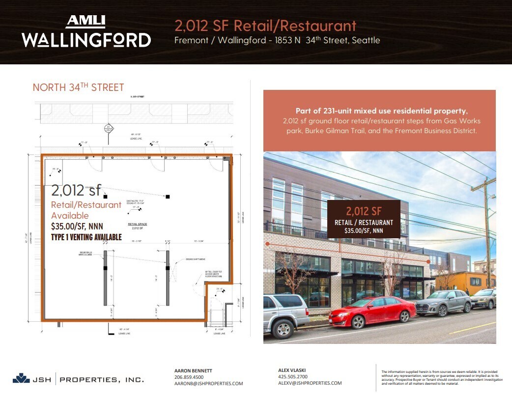 1850 N 34th St, Seattle, WA for lease Floor Plan- Image 1 of 1