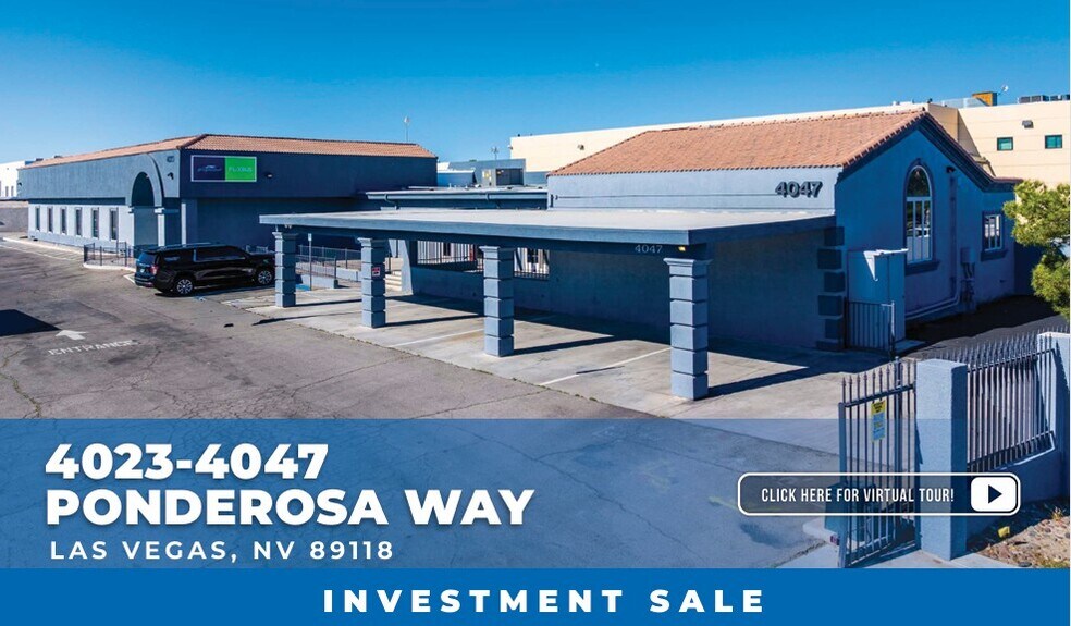 4023-4047 Ponderosa Way, Las Vegas, NV à vendre - Photo du bâtiment - Image 3 de 7