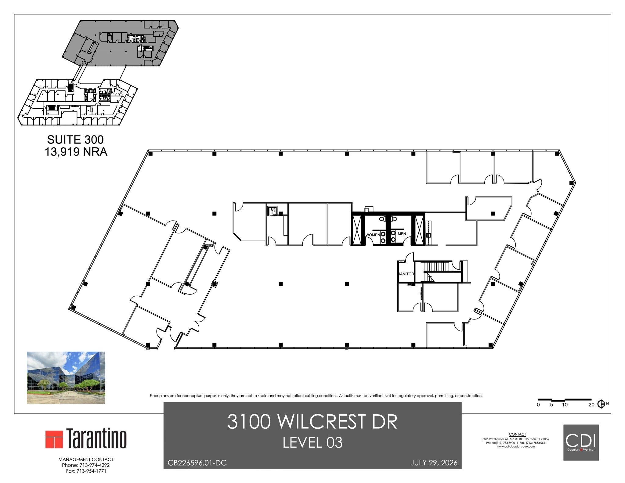 3000 Wilcrest Dr, Houston, TX for lease Site Plan- Image 1 of 1