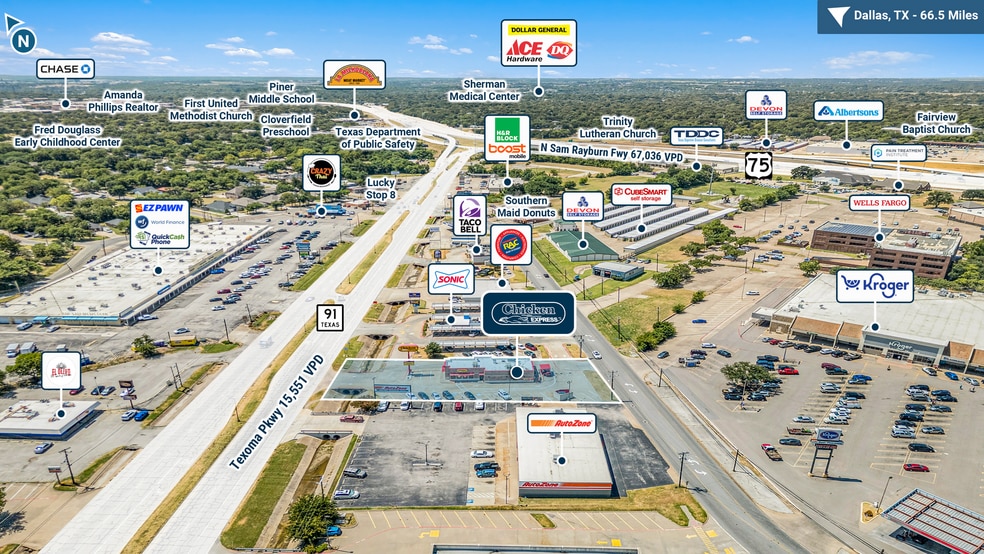 1824 Texoma Pky, Sherman, TX for sale - Building Photo - Image 3 of 5