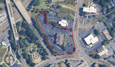 401 Meridian St N, Huntsville, AL - AERIAL  map view