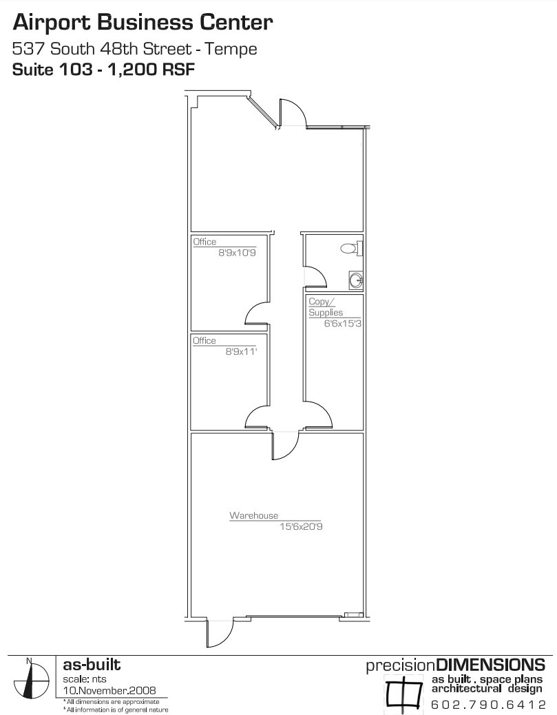 637 S 48th St, Tempe, AZ for lease Floor Plan- Image 1 of 1