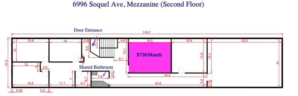 6996 Soquel Ave, Santa Cruz, CA à louer - Plan d’étage - Image 3 de 6
