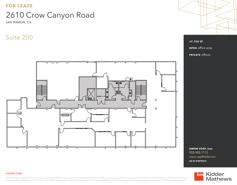 2610 Crow Canyon Rd, San Ramon, CA à louer Plan d  tage- Image 1 de 1