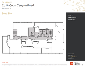 2610 Crow Canyon Rd, San Ramon, CA à louer Plan d  tage- Image 1 de 1