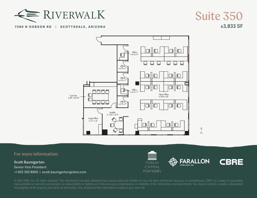 7580 N Dobson Rd, Scottsdale, AZ à louer Plan d’étage- Image 1 de 1