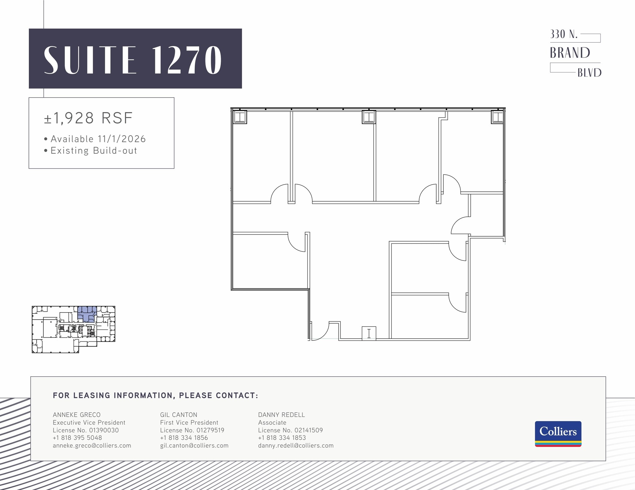 330 N brand Blvd, Glendale, CA for lease Floor Plan- Image 1 of 1