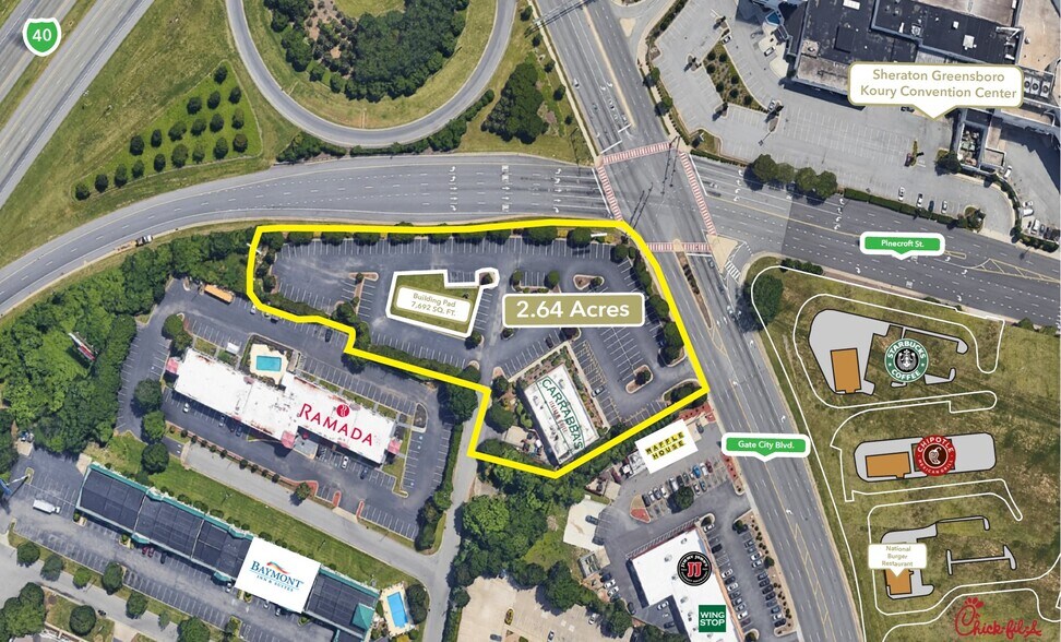 3202 W Gate City Blvd, Greensboro, NC à louer - Photo du bâtiment - Image 2 de 4