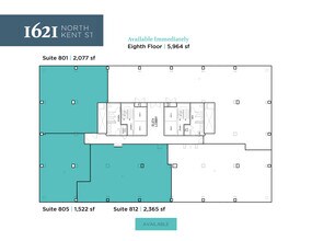 1621 N Kent St, Arlington, VA for lease Floor Plan- Image 1 of 1