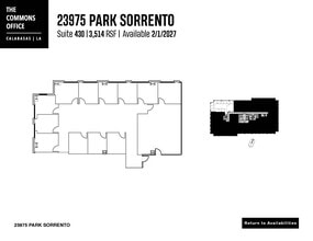 24025 Park Sorrento, Calabasas, CA à louer Plan d’étage- Image 1 de 1