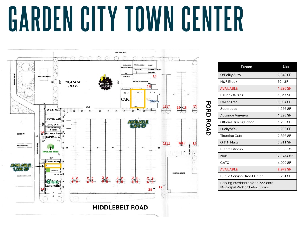 5726-5940 Middlebelt Rd, Garden City, MI for lease Floor Plan- Image 1 of 1
