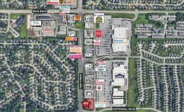 8920 S 71st Plz, Papillion, NE - Aerial  map view