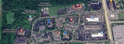 4500 Brooktree Rd, Wexford, PA - AERIAL  map view
