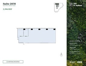 200 W Madison St, Chicago, IL à louer Plan d’étage- Image 1 de 3