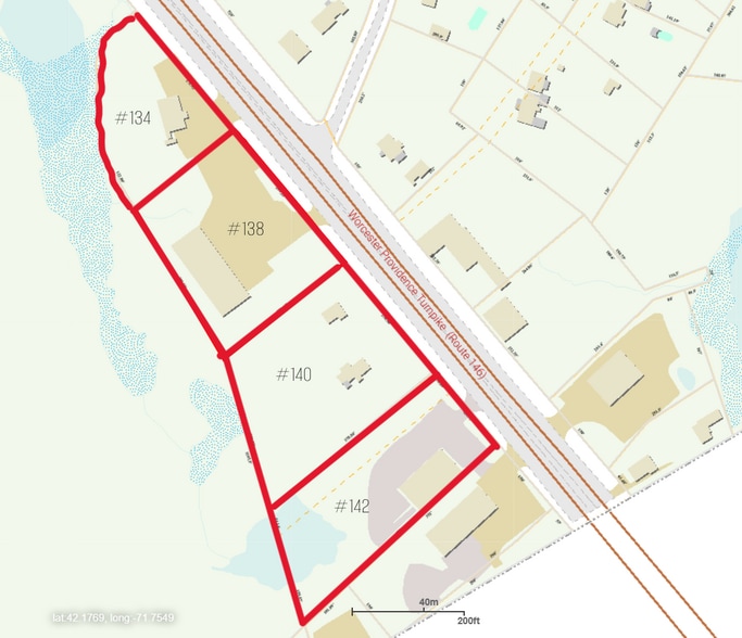 134-142 Route 146, Millbury, MA for sale - Plat Map - Image 2 of 6