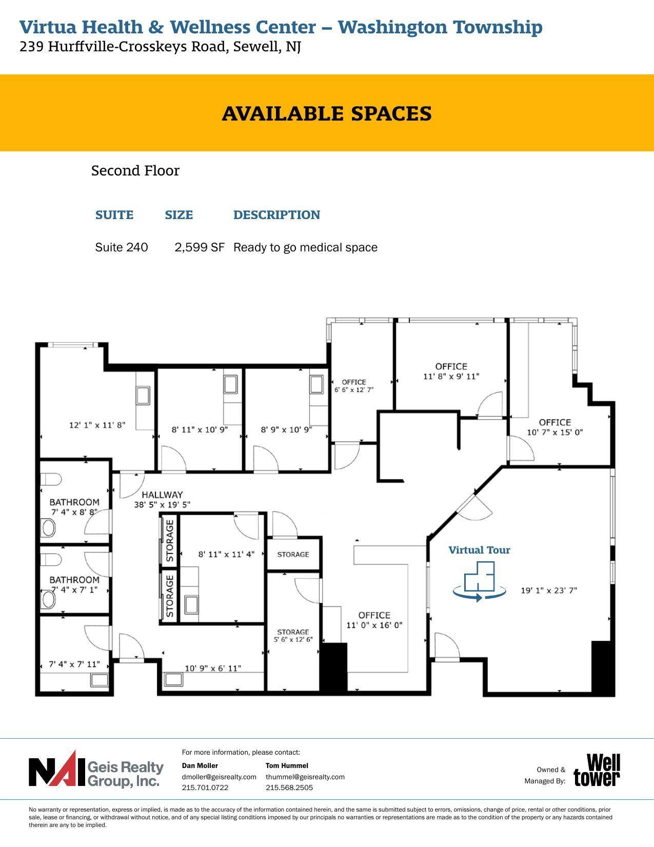 239 Hurffville Crosskeys Rd, Sewell, NJ for lease Floor Plan- Image 1 of 1