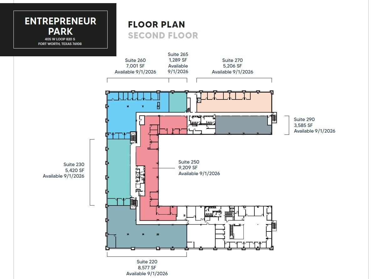 405 W Loop 820 S, Fort Worth, TX à louer Plan d’étage- Image 1 de 1