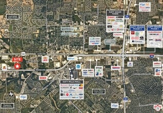 Katy Fwy, Katy, TX - Aerial map view