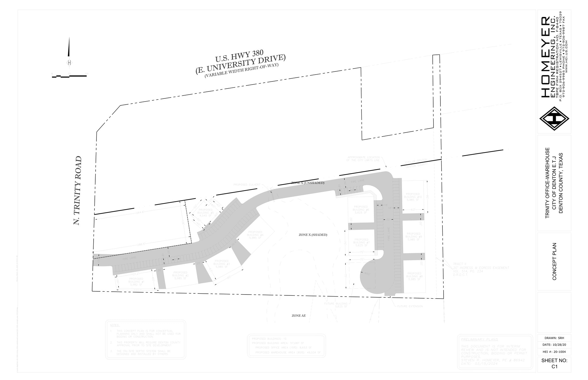 2146 N Trinity Rd, Denton, TX for lease Site Plan- Image 1 of 2