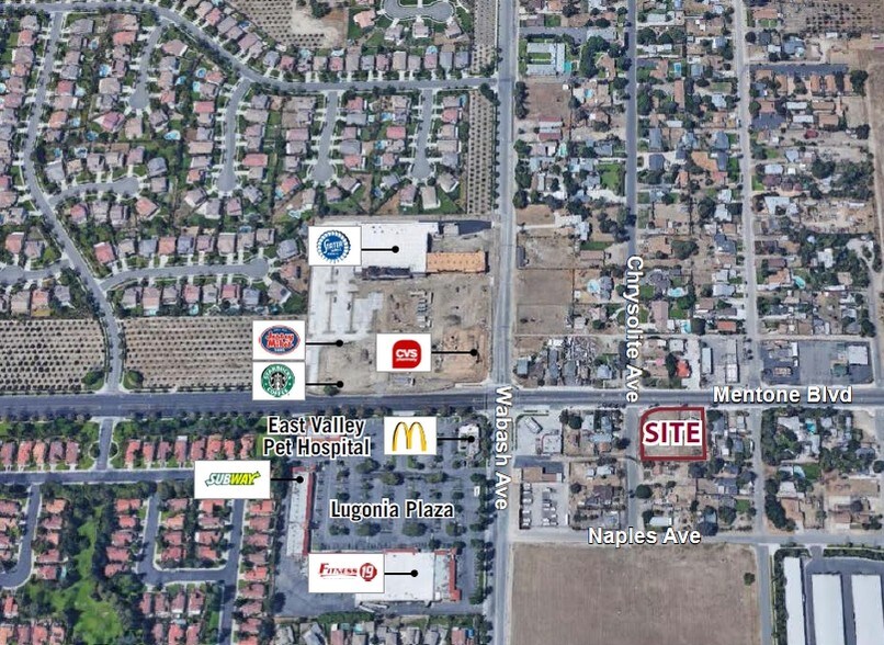 SEC Mentone Blvd & Chrysolite Ave, Mentone, CA à vendre - Photo principale - Image 1 de 3
