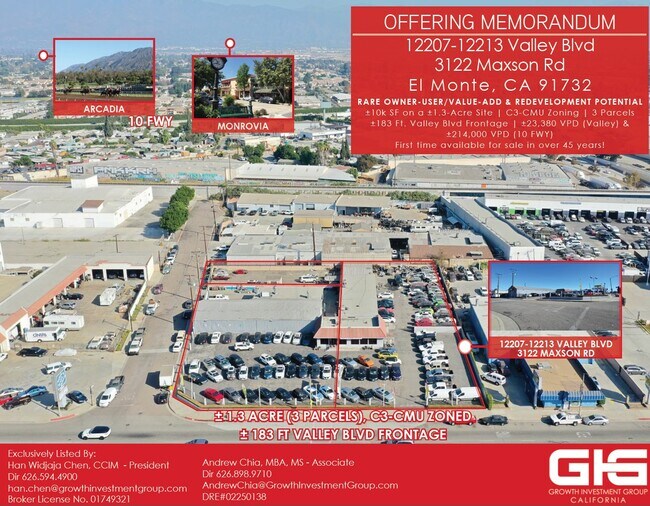 Plus de détails pour 12213 Valley Blvd, El Monte, CA - Commerce de détail à vendre