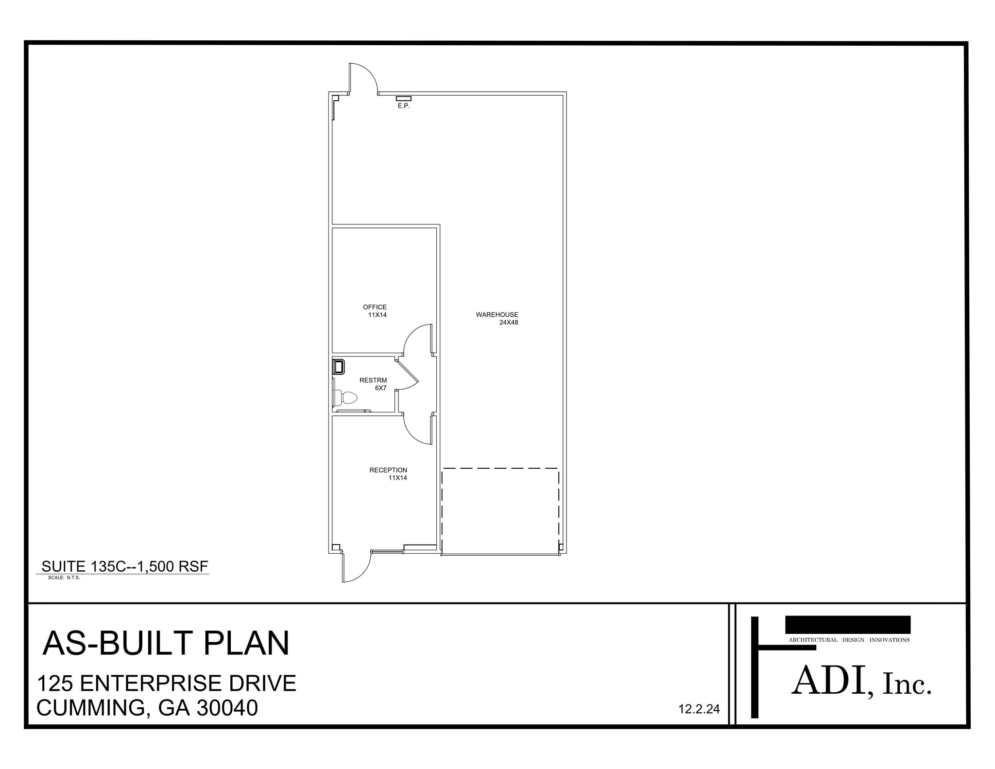 105 Enterprise Dr, Cumming, GA à louer Plan de site- Image 1 de 1