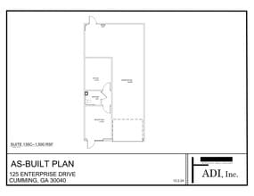 105 Enterprise Dr, Cumming, GA à louer Plan de site- Image 1 de 1