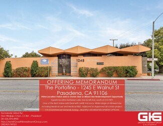 Plus de détails pour 1245 E Walnut St, Pasadena, CA - Bureau à vendre