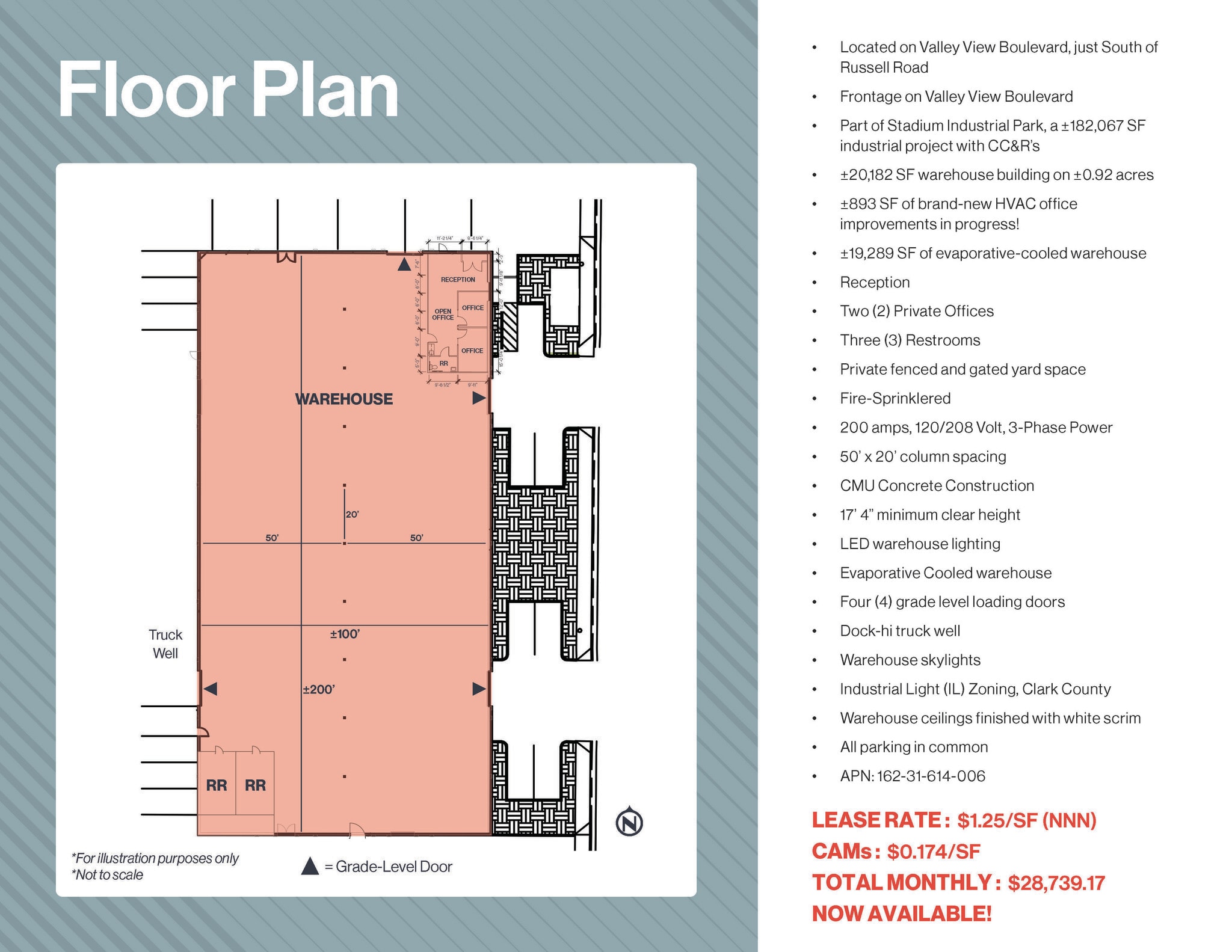 5979 Valley View Blvd, Las Vegas, NV for lease Floor Plan- Image 1 of 1