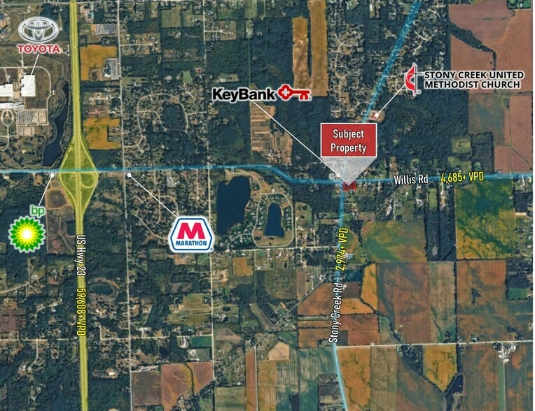 0 Willis Rd, Ypsilanti, MI à vendre - Aérien - Image 2 de 3
