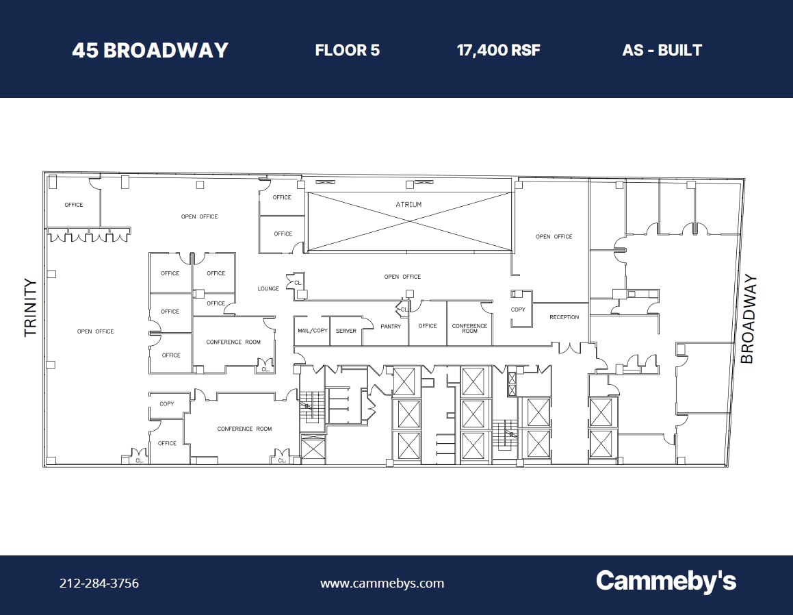 45 Broadway, New York, NY for lease Floor Plan- Image 1 of 1
