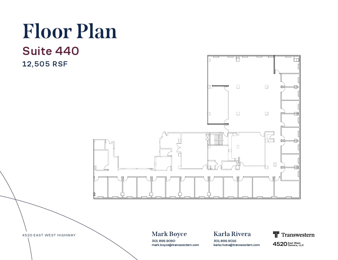 4520 East West Hwy, Bethesda, MD à louer Plan d’étage- Image 1 de 1