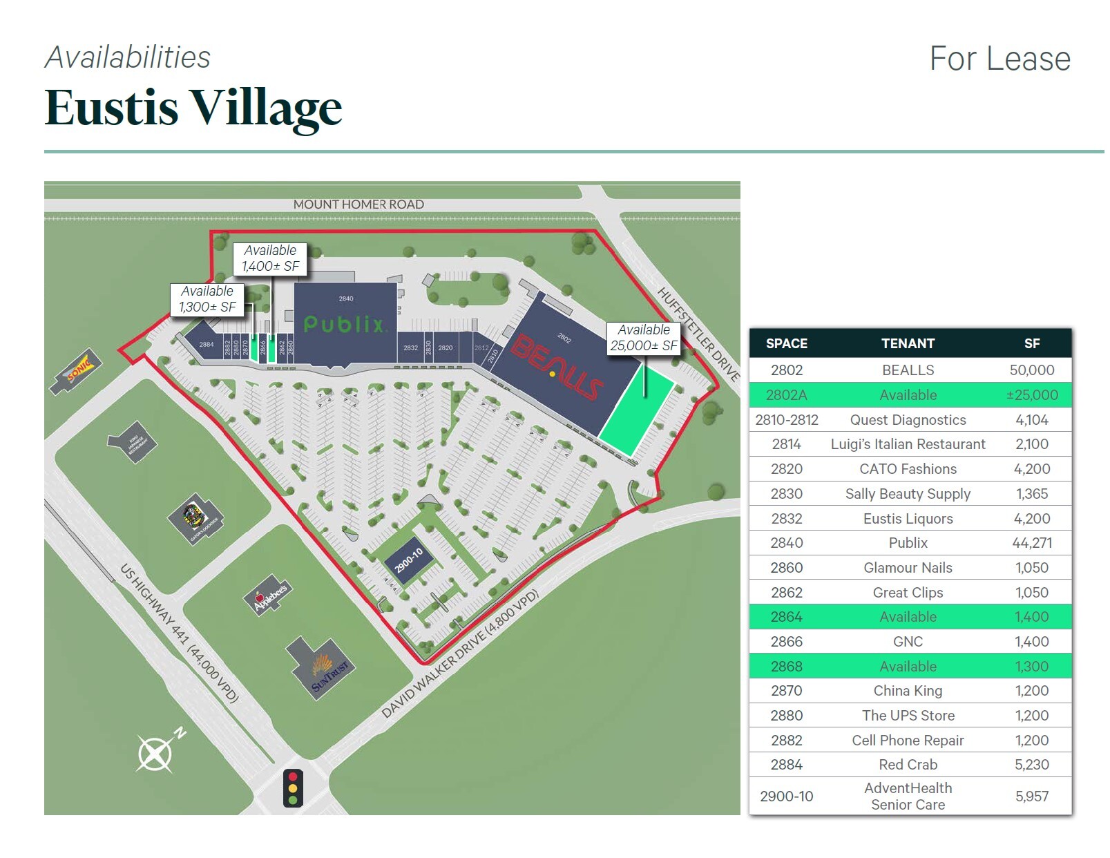 2840-2880 David Walker Dr, Eustis, FL for lease Site Plan- Image 1 of 1