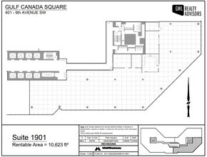 401 9th Ave SW, Calgary, AB à louer Plan d’étage- Image 1 de 1