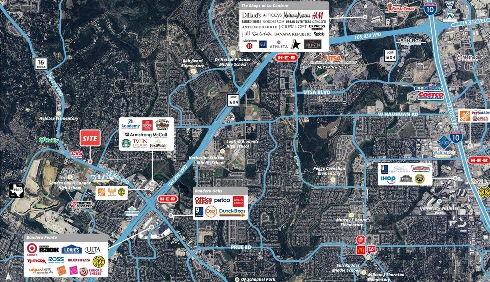 12730 Bandera Rd, Helotes, TX for sale - Aerial - Image 2 of 4