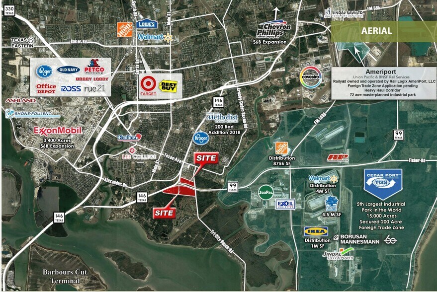 Highway 146, Baytown, TX for sale - Aerial - Image 2 of 5