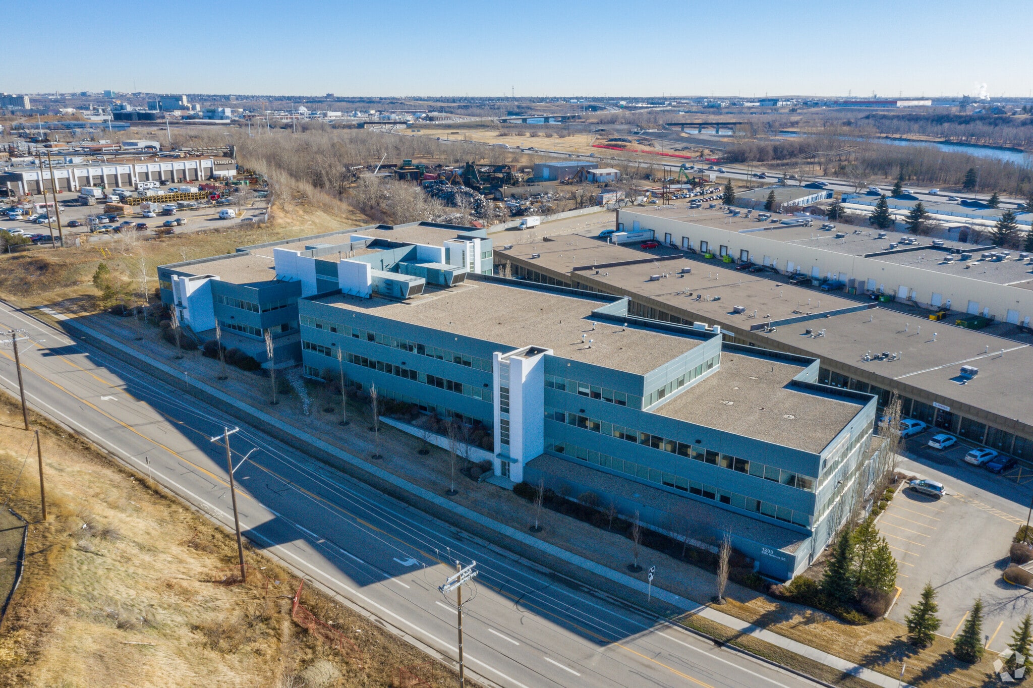 1200 59th Ave SE, Calgary, AB for lease Aerial- Image 1 of 3