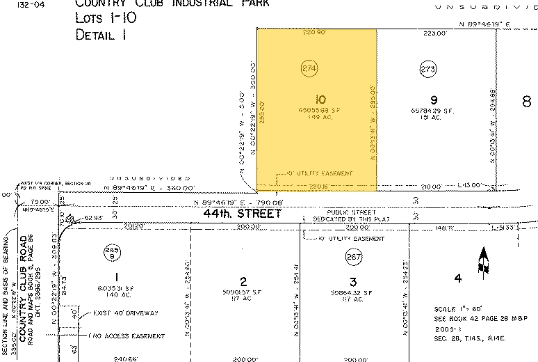 3191 E 44th St, Tucson, AZ à louer - Plan cadastral - Image 2 de 5