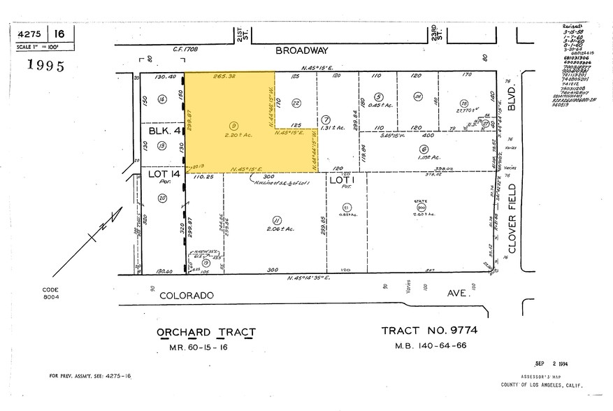 2014-2058 Broadway, Santa Monica, CA à louer - Plan cadastral - Image 2 de 32