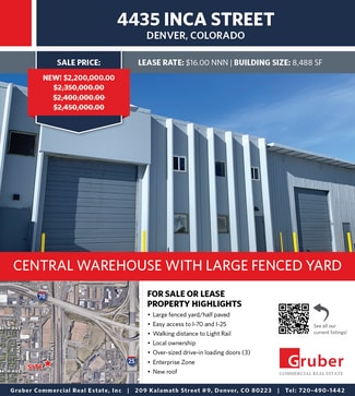 More details for 4435 Inca St, Denver, CO - Industrial for Sale