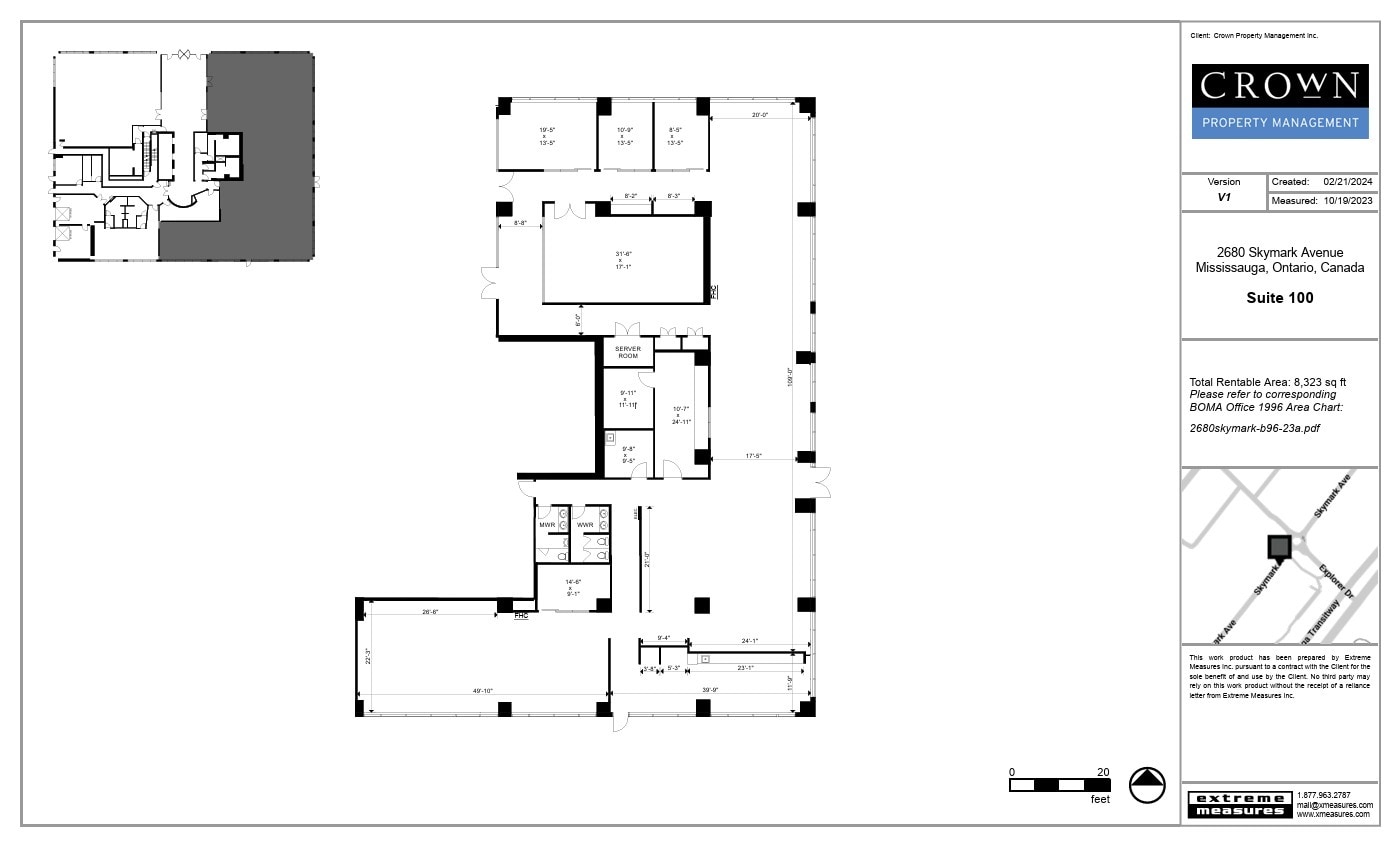 2680 Skymark Ave, Mississauga, ON à louer Plan d’étage- Image 1 de 1